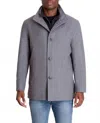 London Fog Amherst Button Front Wool Jacket In Medium Grey In Gray