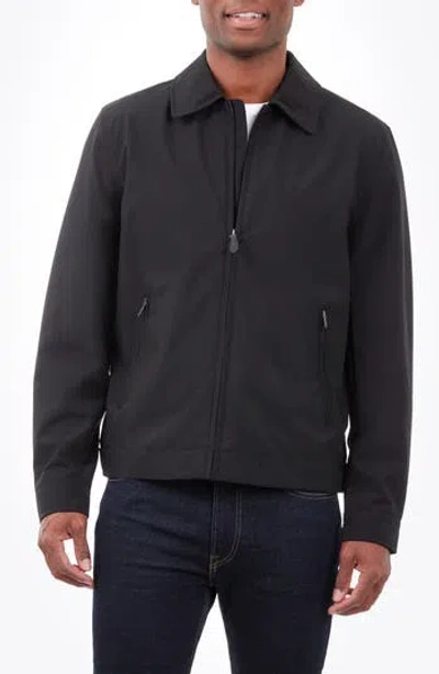 London Fog Athens Hipster Water Resistant Jacket In Black