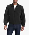 London Fog Auburn Light Weight Zip Front Golf Jacket In Black In Black