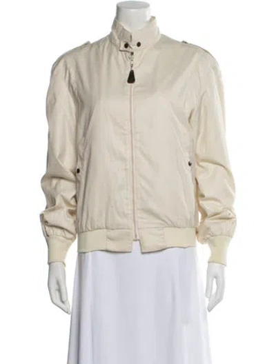 Pre-owned London Fog Bomber Jacket In Neutral