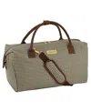 London Fog Cambridge 16" Classic Satchel In Olive Houndstooth
