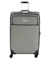London Fog Cambridge 29" Expandable Spinner In Black White Houndstooth