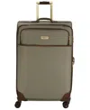 London Fog Cambridge 29" Expandable Spinner In Olive Houndstooth
