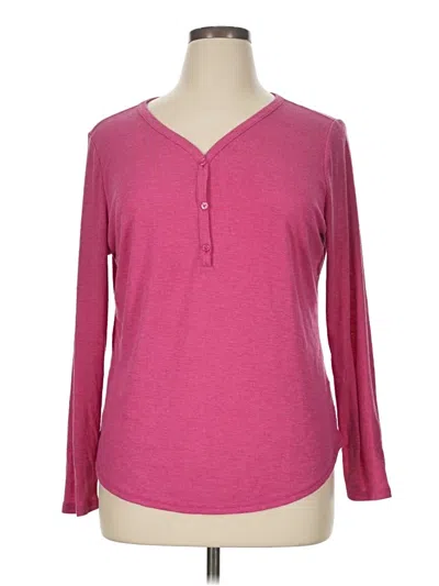 Pre-owned London Fog Cardigan Sweater In Pink