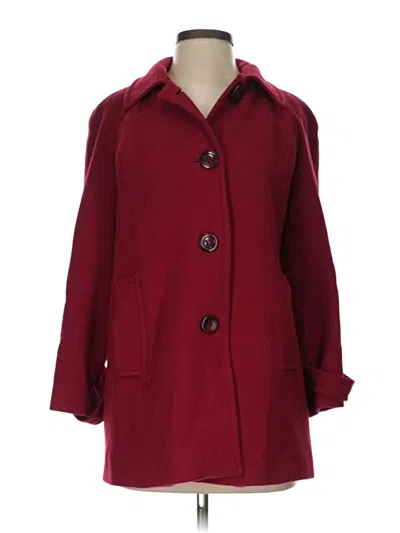 Pre-owned London Fog Coat In Burgundy