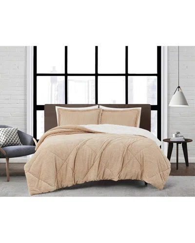 London Fog Corduroy Comforter Set In Neutral