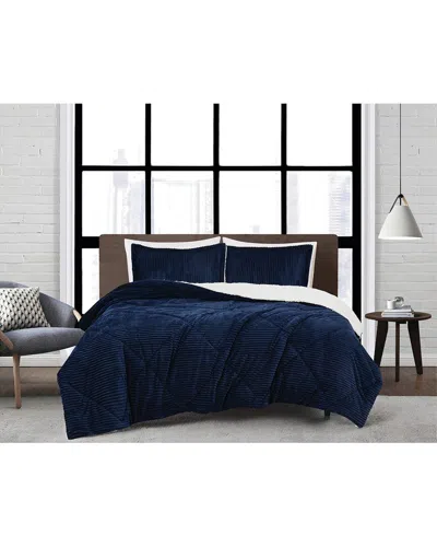 London Fog Corduroy Comforter Set In Animal Print