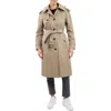 London Fog Cotton Blend Trench In Driftwood