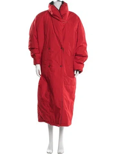 Pre-owned London Fog Down Coat In Red