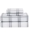 London Fog Flannel Sheet Set In White
