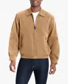 London Fog Fog Auburn Light Weight Zip Front Golf Jacket In Camel In Gold