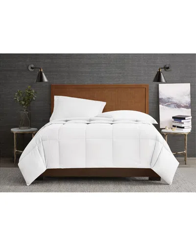 London Fog Garment Wash Solid Comforter Set In White