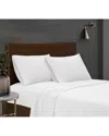 London Fog Garment Wash Solid Sheet Set In White