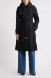 London Fog Heritage Trench Raincoat With Removable Hood