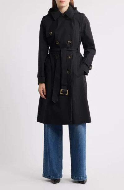 London Fog Heritage Trench Raincoat With Removable Hood
