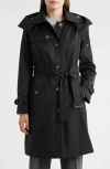 London Fog Heritage Trench Raincoat With Removable Hood