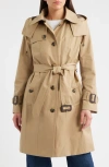 London Fog Heritage Trench Raincoat With Removable Hood