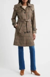 London Fog Heritage Trench Raincoat With Removable Hood