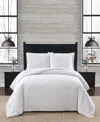London Fog Herringbone Flannel 3-pc. Duvet Cover Set, King In Multi