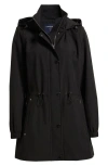 London Fog Hooded Jacket In Black