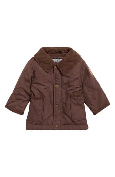 London Fog Babies'  Kids' Diamond Quilted Barn Jacket In Multi