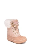 London Fog Toddler Girls Lil Downing Court Cold Weather Boot In Blush/blush
