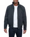 London Fog Lakewood Sherpa Lined Jacket In Black In Blue