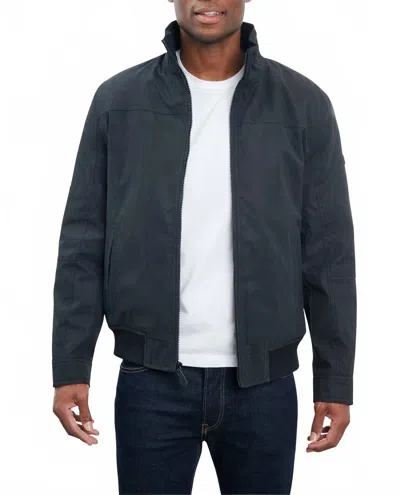 London Fog Lakewood Sherpa Lined Jacket In Black In Blue
