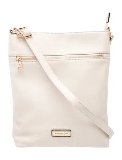 Pre-owned London Fog Leather Shoulder Bag In Neutral