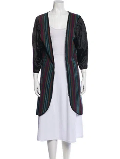 Pre-owned London Fog Linen Coat In Black