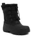 London Fog Little & Big Boys 1-5 Kenji Cold Weather Lace-up Boots In Black