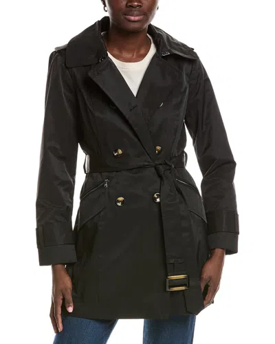London Fog Medium Coat In Black