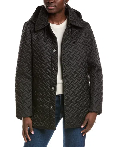 London Fog Medium Coat In Black