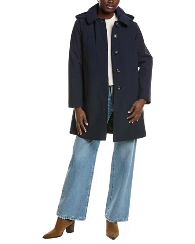 London Fog Medium Coat In Blue