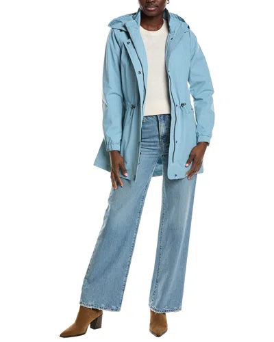 London Fog Medium Trench Coat In Blue