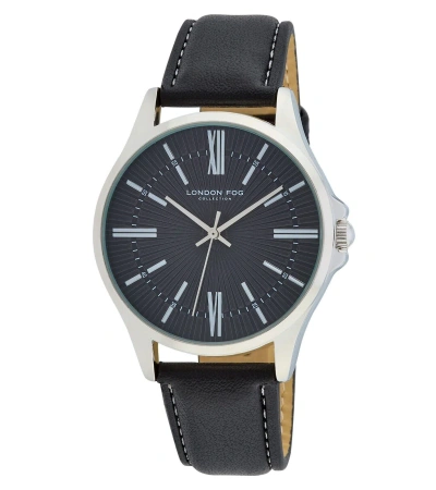 Pre-owned London Fog Nevil Strap 40mm Watch (lf046) In Black