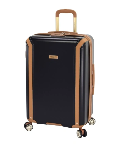 London Fog New  Regent 25" Expandable Spinner, Created For Macy's In Black