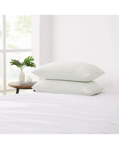 London Fog Pack Of 2 Bamboo Knit Pillows