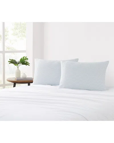 London Fog Pack Of 2 Cool Nights Pillows In Blue