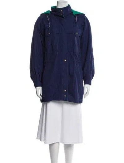 Pre-owned London Fog Parka In Blue