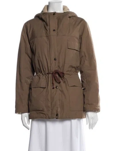 Pre-owned London Fog Parka In Brown