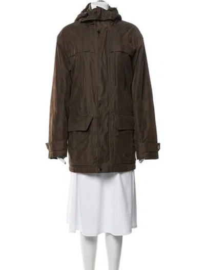 Pre-owned London Fog Parka In Brown