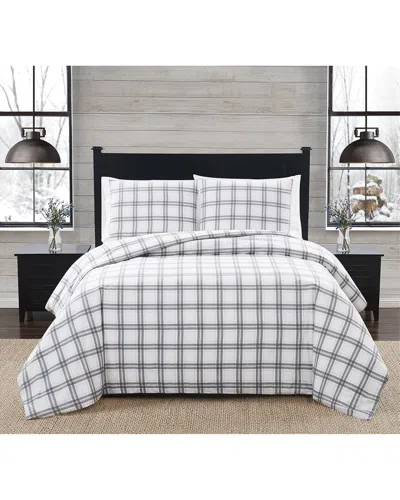 London Fog Green Plaid Flannel Sheet Set In Multicolor