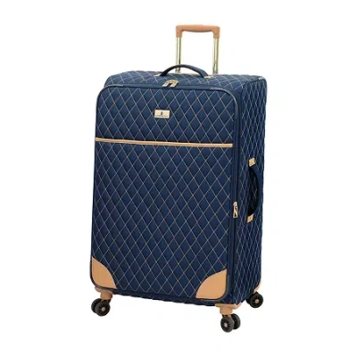 London Fog Queensbury 28" Softside Luggage In Blue