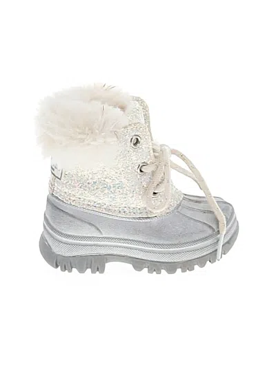 Pre-owned London Fog Kids' Rain Boots In Silver