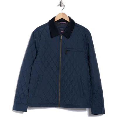 London Fog Rivervale Quilted Barn Jacket In Multi