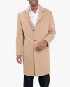 London Fog Big And Tall Signature Wool-blend Overcoat In Pink