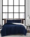 London Fog Signature Corduroy 3-pc. Comforter Set, Full/queen In Blue