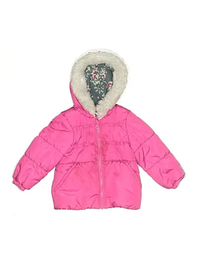 Pre-owned London Fog Kids' Snow Jacket In Pink