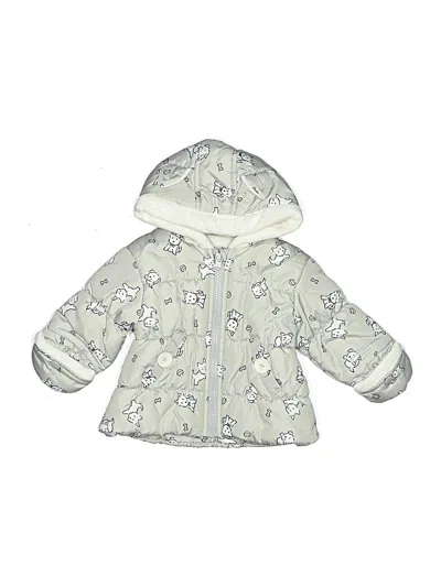 Pre-owned London Fog Babies' Snow Jacket In Silver